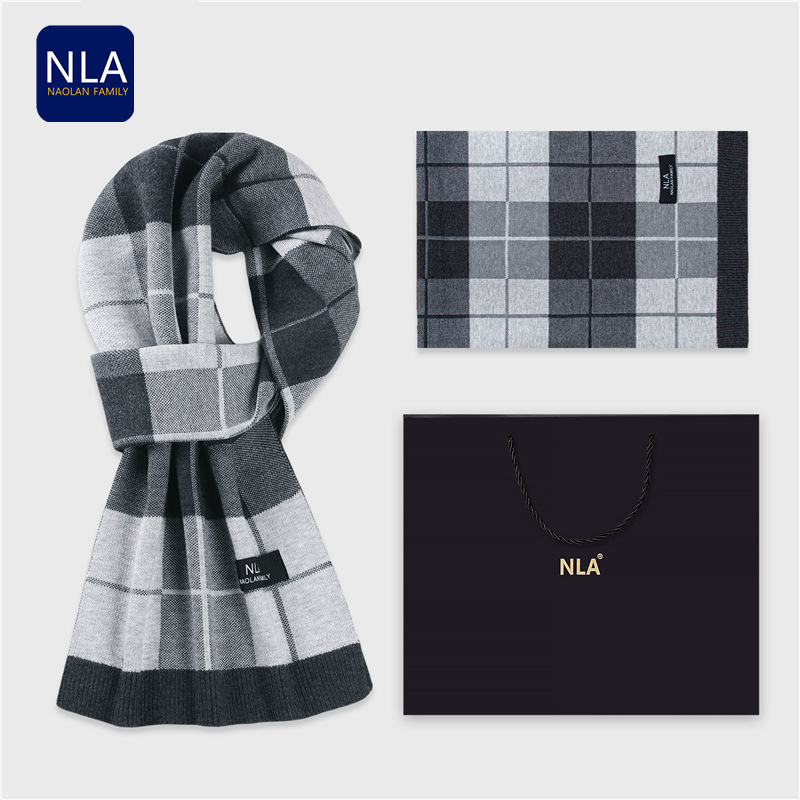 Caixa de presente cachecol de  - Wool Scarf Men avaliação e preço