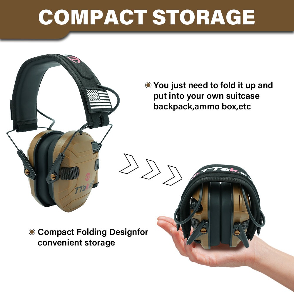 Novo Protetor Auditivo Eletrôn - Earmuffs Foldable avaliação e preço