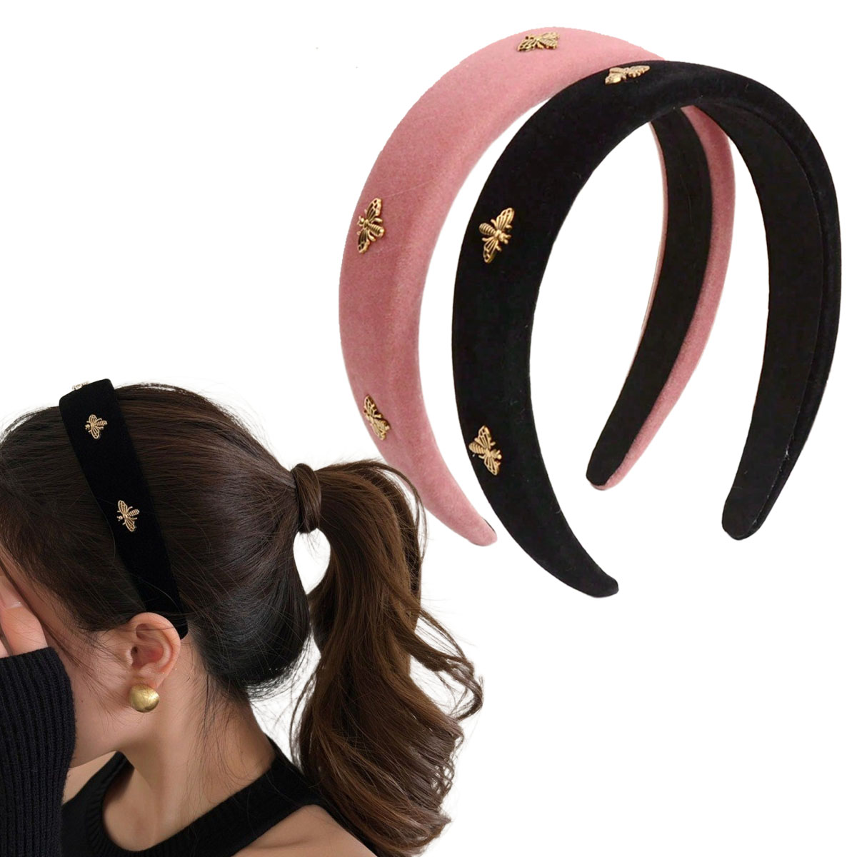 Tiara de veludo preto Little B - Winter Headband Fleece avaliação e preço